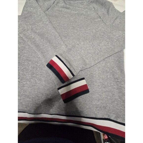 Tommy Hilfiger Denim 1985 Crewneck Sweatshirt Gray Size S/M Logo Pullover USA - Picture 13 of 15